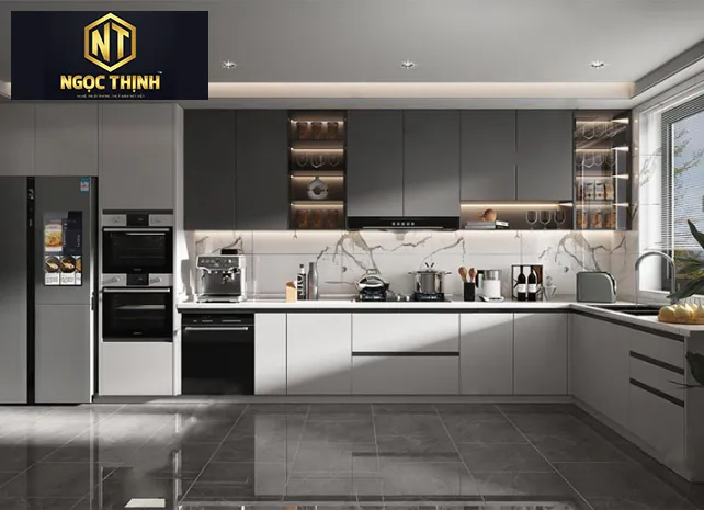 Xưởng Nội Thất Ngọc Thịnh- Tủ bếp gỗ công nghiệp mẫu mã hiện đại giá rẻ